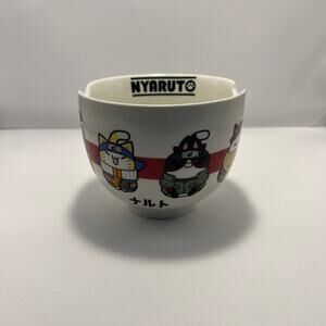 Nyaruto Naruto 2002 Cat Ramen Noodle Soup Bowl *No Chopsticks*